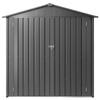 1860 X 1210 X 1841 Mm Metal Garden Shed, Outdoor Storage Shed with Lockable Doors & 4 Louver Vents, Peak Roof Metal Sheds Outdoors Storage, Storaged