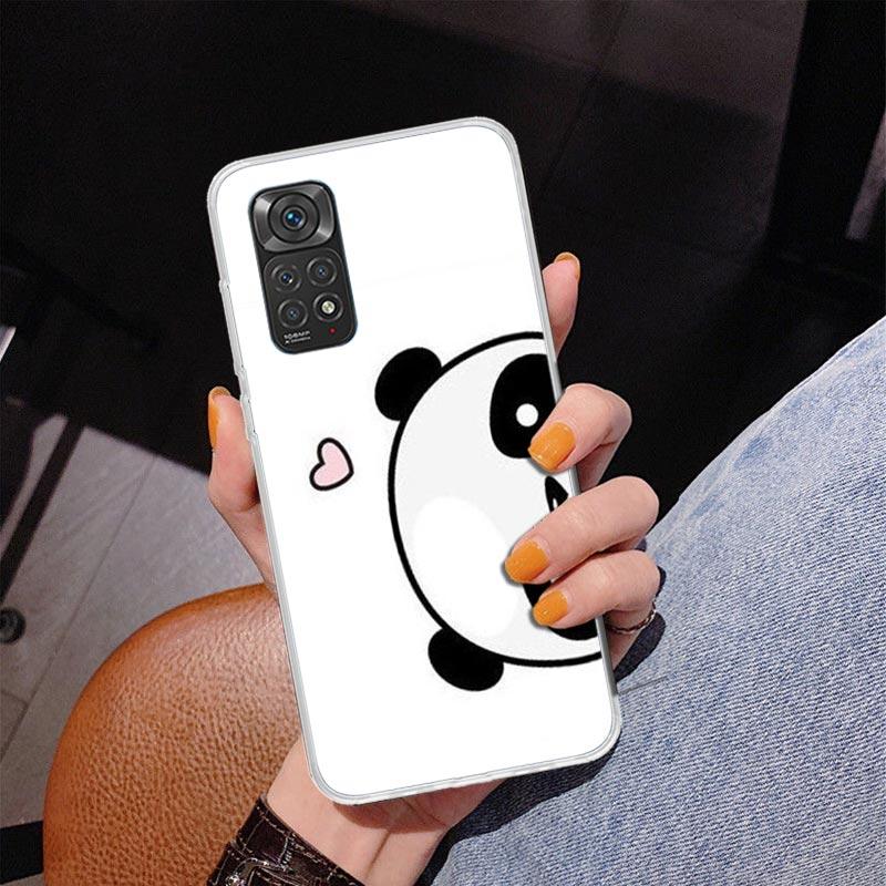 Cartoon Cute Panda Bear Phnoe Case for Phnoe Case for Xiaomi Redmi Note 15 14 14S 13 Pro Plus 12 12S 11S 11E 10S 10 11T 5G Uniqu