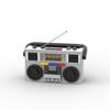 Non-Toxic Huatangxinyue Creative Appliance Retro Tv Radio Phone Game Console Camera Model Building Blocks Assembly Toys For Children Gifts