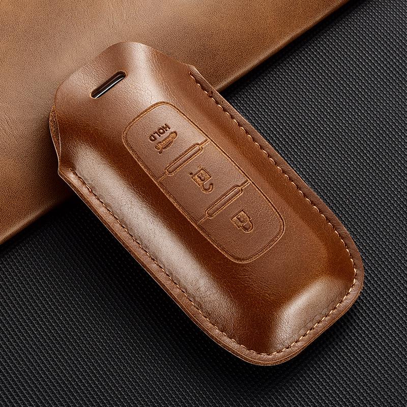 Suitable for Nissan Leather Key Cover 14th Generation Xuanyi Teana Qashqai Tan Lu Qi Juntiida Jinke Loulan Car Buckle Case