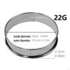 Crumpet Rings Double Rolled Tart Fondant Cutter Tool Biscuit Making Metal Cooking Round