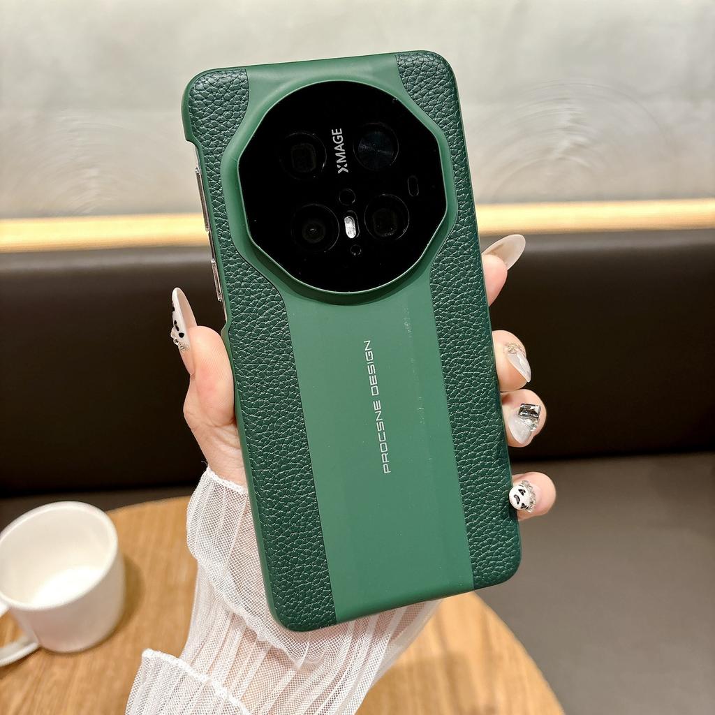 Anti-drop plain leather mobile phone case is suitable for Huawei MATE70 business Pura70 anti-drop protective case NOVA11PRO