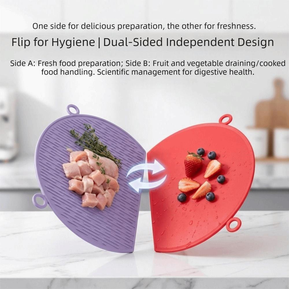 Anti-Mold Semi-Circular Cutting Board Anti-Bacterial Kitchen Chopping Block Restaurant Use
