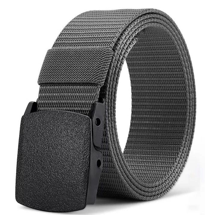 Security-Friendly Sports Canvas Belt - Metal-Free, Military Training, Imitation Nylon