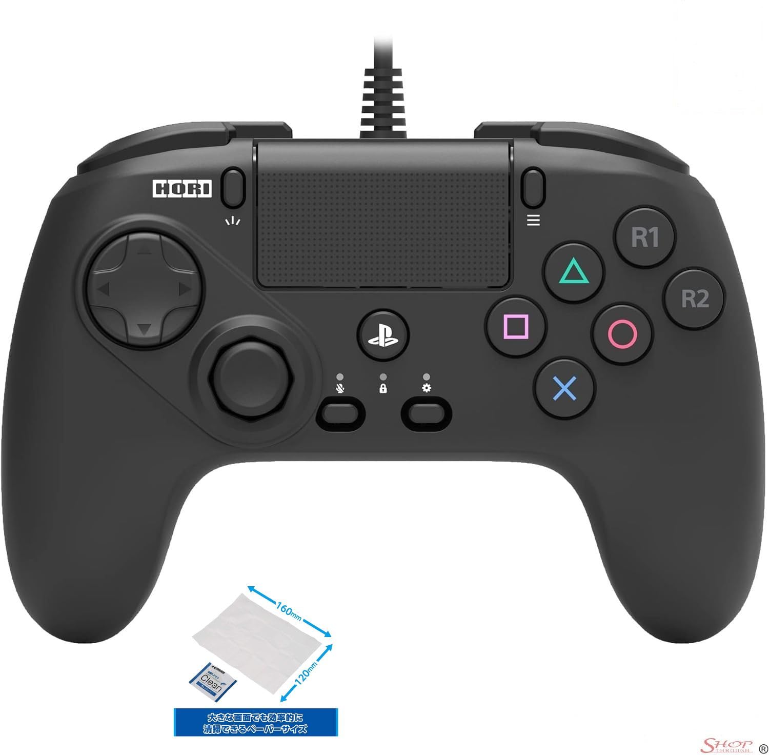 

Ліцензований Hori Fighting Commander OCTA для ПК із PS5 і Shop Thru Limited Cleaning Tissue Dezinfecting [продукт SONY] PlayStation®5, чорний
