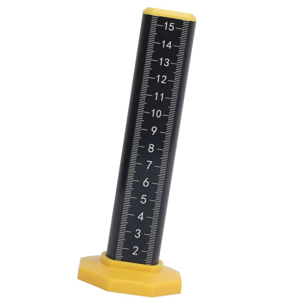 Equal Height Ruler Accurate Double Sided Scale Thickened Rust Proof Gradienter Ruler for Indoor Outdoor Black Inverted