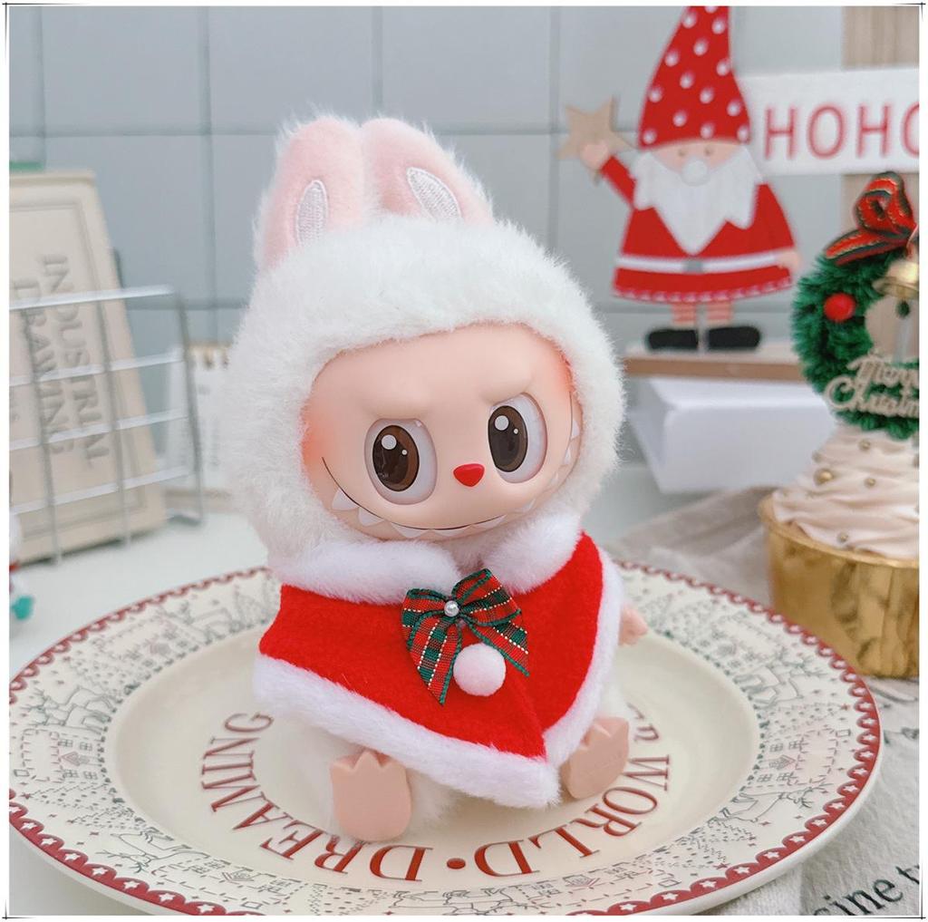 First, Second, and Third Generation Labubu Doll Clothes: 17cm Plush Onesie for 10cm Labubu Dolls, Cute Cartoon Design