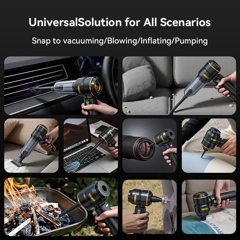 Wireless Handheld Car Vacuum Cleaner with Power Display & Brushless Motor