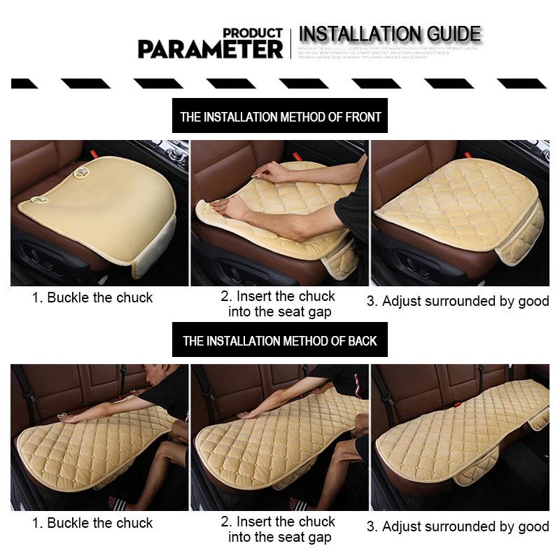 Winter Warm Car Seat Cover Cushion Universal Auto Soft Seats Cushions Automobile In Cars Chair Covers Protector