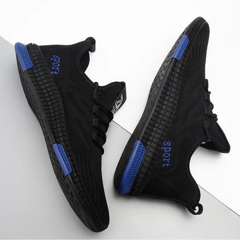 Mote Herre Sneakers Mesh Fritidssko Snøresko Herresko Lett Vulkansko Gåsko Zapatillas Hombre