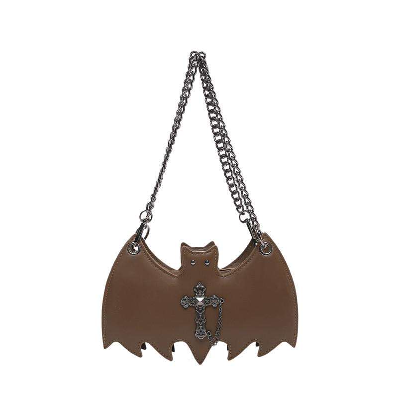 Fashion Creative Bat Woman Small Pu Chain Crossbody Bag For Daily Use