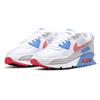 Nike Air Max 90 Hot Coral Women Sneakers White Blue-Crystal Grey-Fog DA8856-100