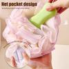 Two-In-One Bath Towel Can Put Soap Bath Ball Portable Double-Sided Foaming Net Bags Bath Flowers Body Skin Care Exfoliation