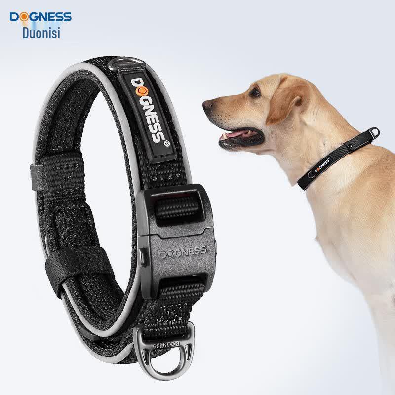 DOGNESS Adjustable Reflective Dog Leash & Collar Set