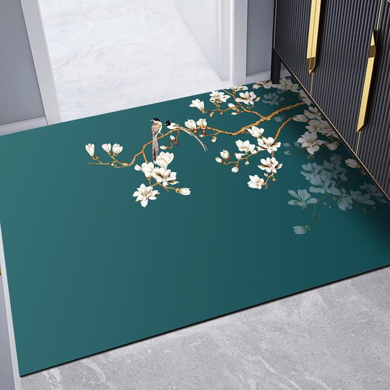 New Chinese Doormat Entry Door Carpet Toilet Household Mat Diatom Mud Non-slip Quick Dry Absorbent Foot Mat