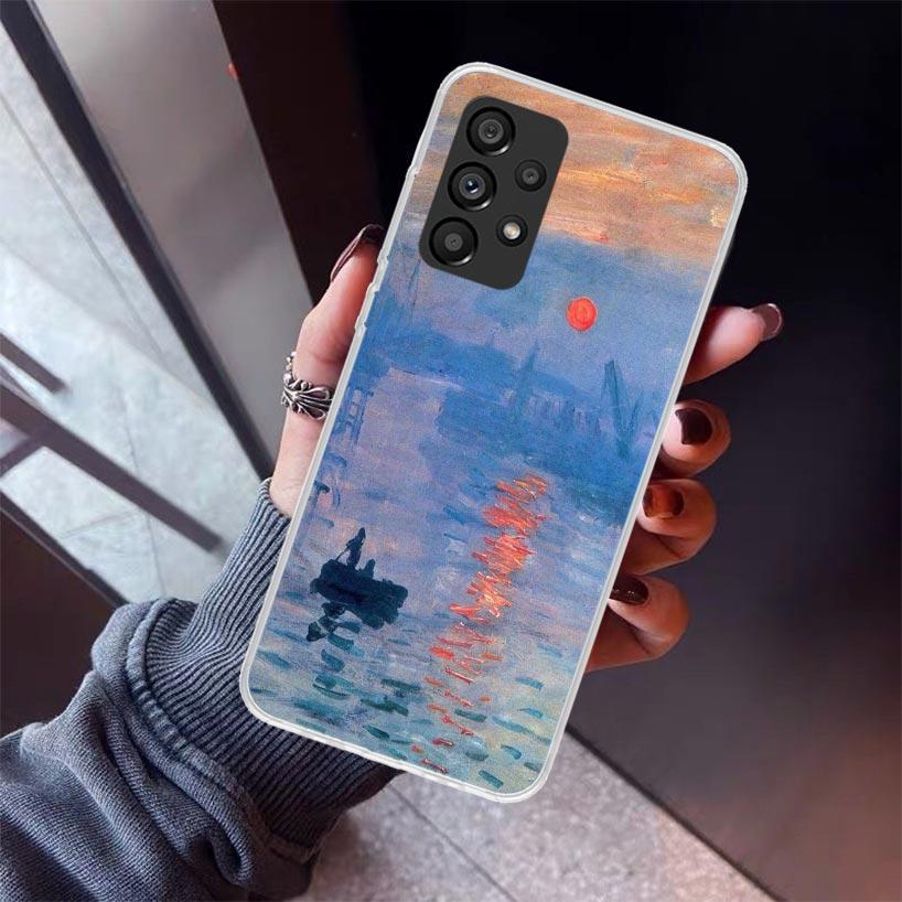 

Claude Monet Garden Lotus Bridge Phone Case For Samsung Galaxy A12 A52S A42 A32 A22 A51 A50 Note 20 Ultra 10 S10 Plus A71 A70 A3 Samsung S10