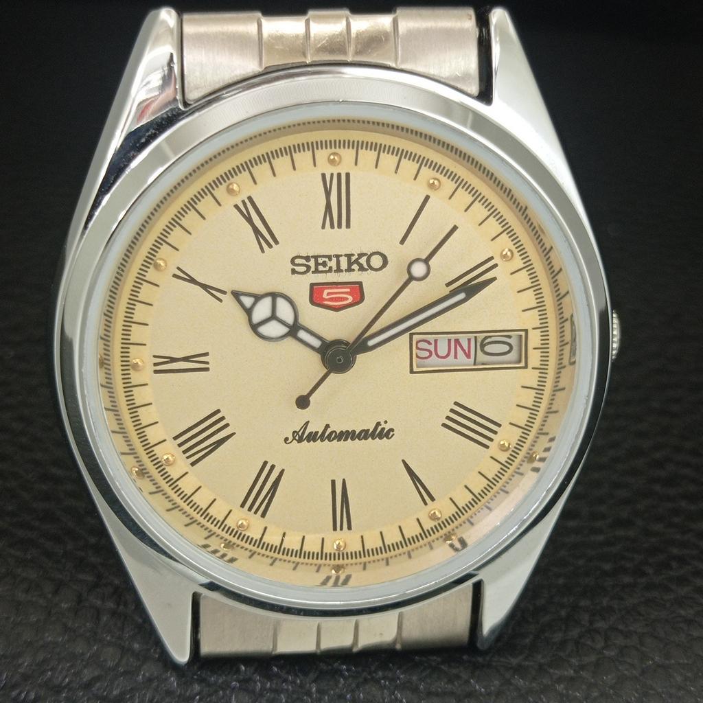 REFURBISHED SEIKO 5 AUTOMATIC 6309A JAPAN MENS VINTAGE GOLDEN WATCH a442141-4