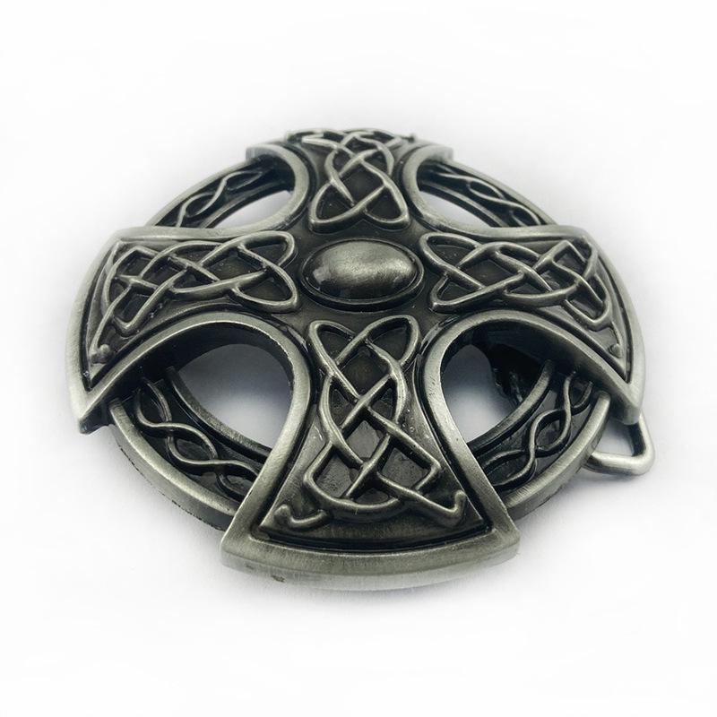 Round Celtic Belt Buckle - Western Cowboy Style