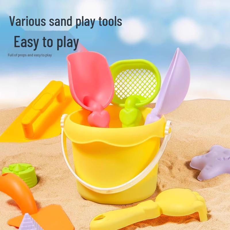 Children's Beach Sand and Water Play Set: Shovel, Bucket, and Digging Tools