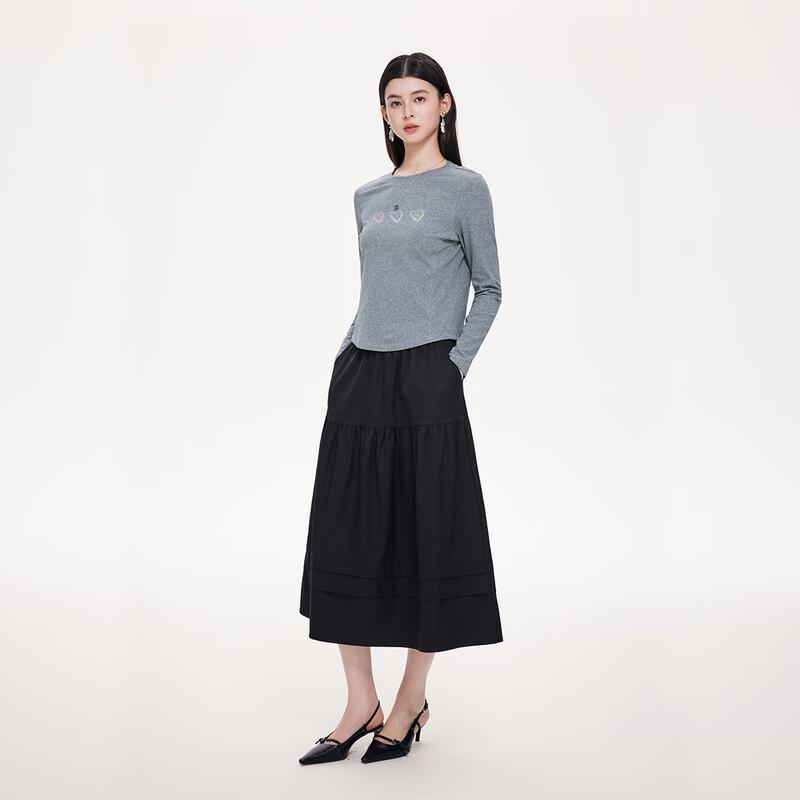 FivePlus Women's Slim Fit Short Long-Sleeve T-Shirt