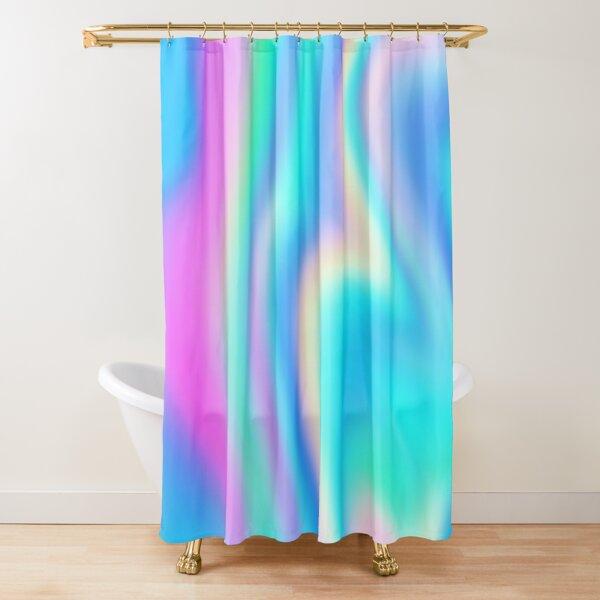Iridescent Rainbow Dreams Shower Curtain Rainbow Ombre Abstract Bathroom Curtain Watercolor Girly Boho Shower Curtains,Polyester