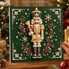 DIY Framed Pearl Painting Kit with Christmas Nutcracker Pattern 5D Sparkling Bead Art Canvas Ready to Display Home Decor Gift Idea