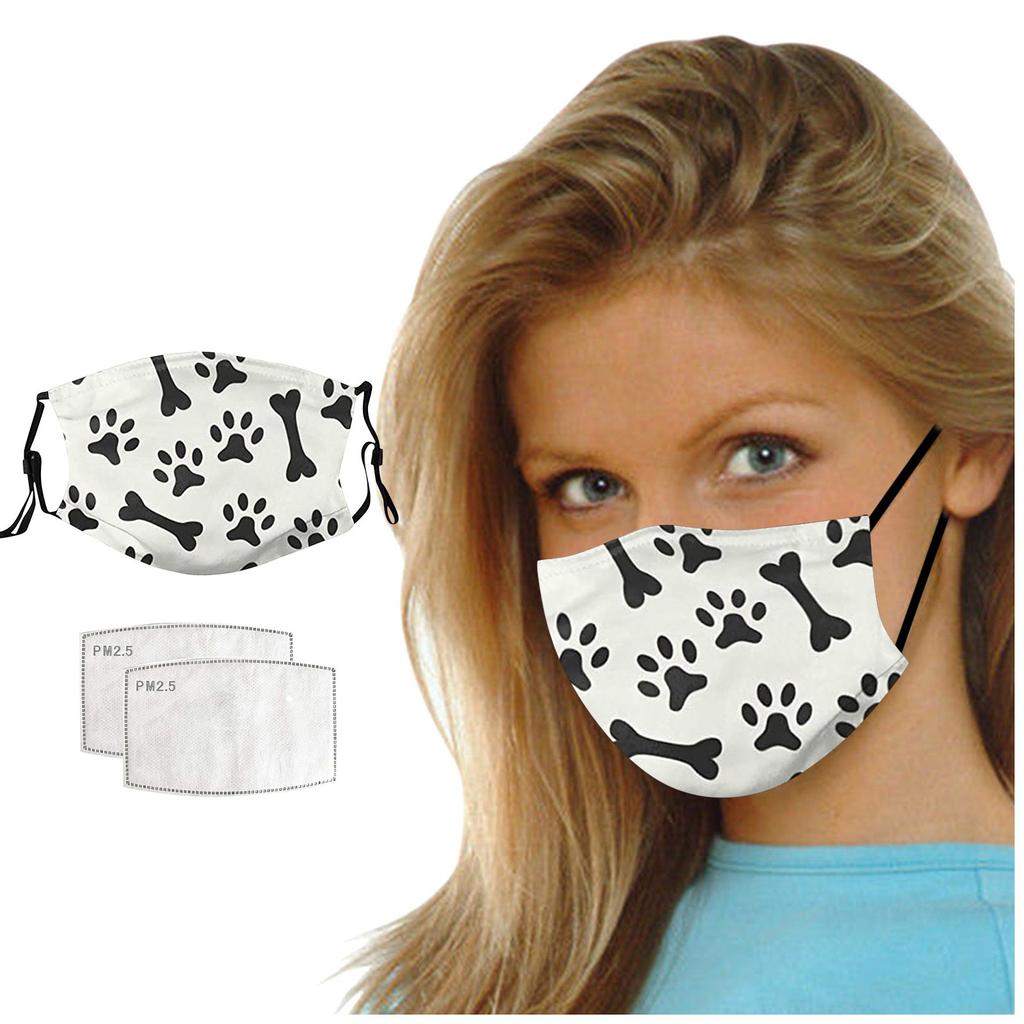 Dog PrintAdult Mask Washable Reusable Pollution Cover Face