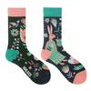 Calzini AB Asimmetrici Trendy Divertenti per Coppia Anatra Mandarina Colorati Calzini a Mezza Gamba SMLSOX