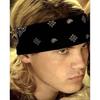 Used VINTAGE BANDANA USA CLOTH PAISLEY JAY ADAMS 80s NAVY