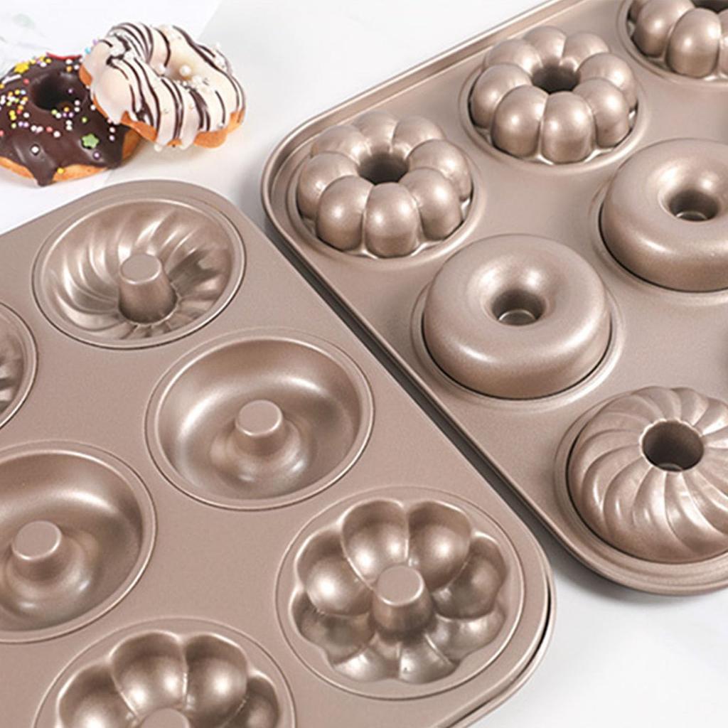 Baking Mold 12-Cavity Non-Stick Silicone 35.5x26.5cm Gray Cake Pan