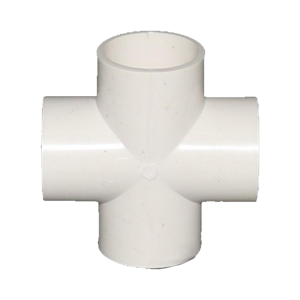 White PVC Pipe Connector 20/25/32mm Straight Elbow Tee Cross Water Pipe Adapter 3/4/5-Way Joint Garden Lawn Irrigation Fittings