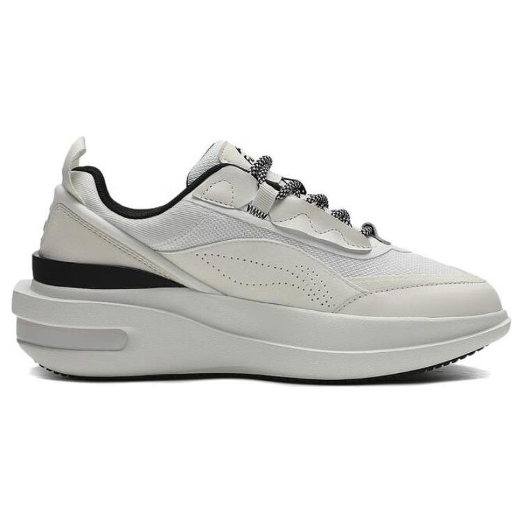Li Ning Future R1 Abrasion Resistant Breathable Low top Skateboard Shoes Women's White Gray AGLT016-2