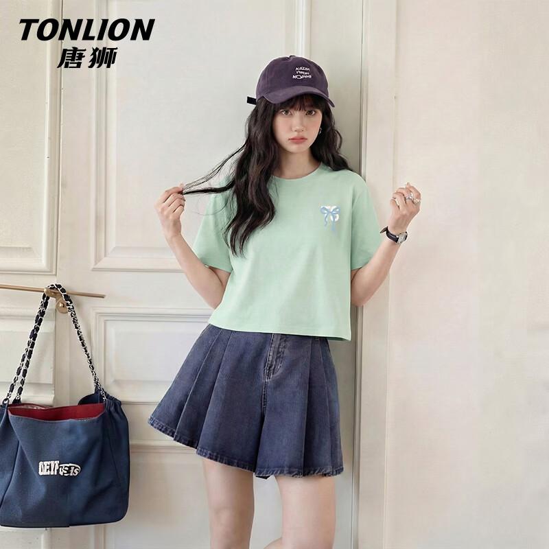 TonLion Women s Pure Cotton Short Sleeve T-shirt M