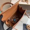 2026 European Retro Silver Buckle Kelly Bag - High Quality Women's Single Shoulder & Handheld Bag for Daily Commute