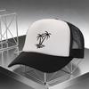Palm Tree Beach Sunset Trucker Hat Adjustable Mesh Breathable Summer Vacation Baseball Cap Unisex