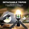 Powerful Mini LED Camping Light with Power Display Magnetic Hook Built-in Battery Lantern USB Rechargeable Tent Hanging Lamp