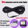 Black Solar Panel Cable Wire Double Hole Extension Cord for Outdoor  Solar Panel Adapter
