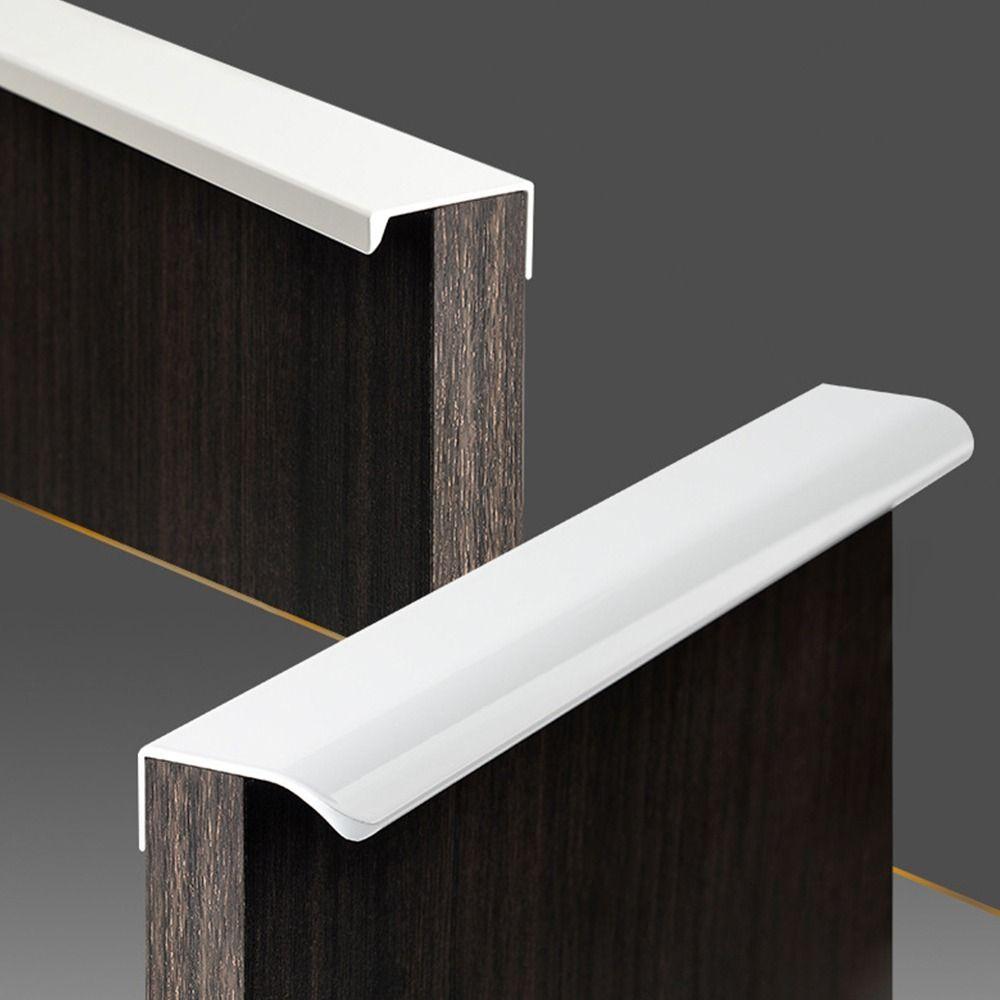Weiße Möbelbeschläge Küchenschrank Schrankgriffe Lange Griffe Schubladenknöpfe Verdeckte Griffe