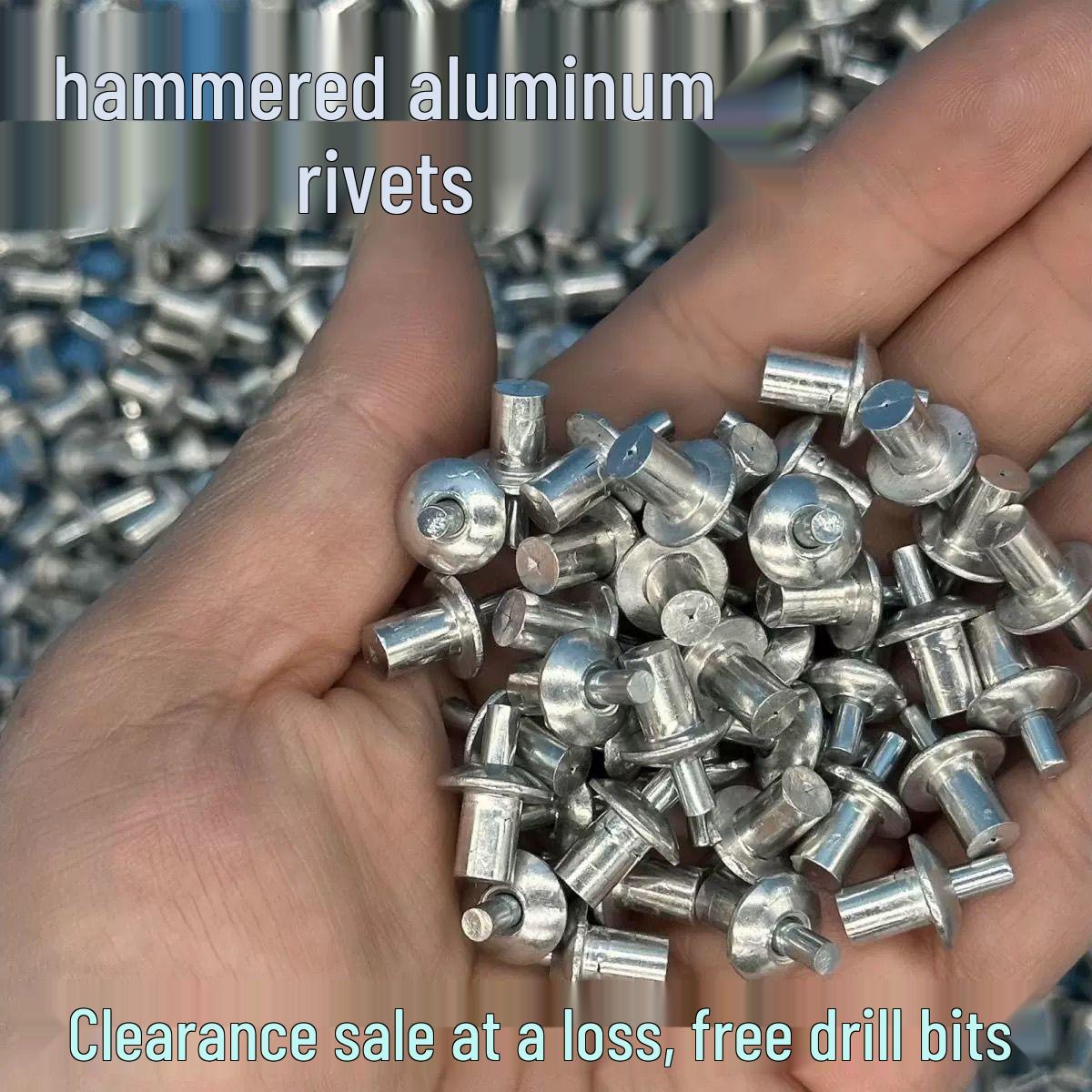 

Алюминиевая кованая заклепка с плоской головкой под молоток для листового железа с полукруглой головкой Rivet 5*7 (Pack of 5)