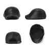 Winter Cold-Proof Warm-Keeping Forward Cap Outdoor Velvet Windproof Ear Protection Adjustable Cap for The Elderly