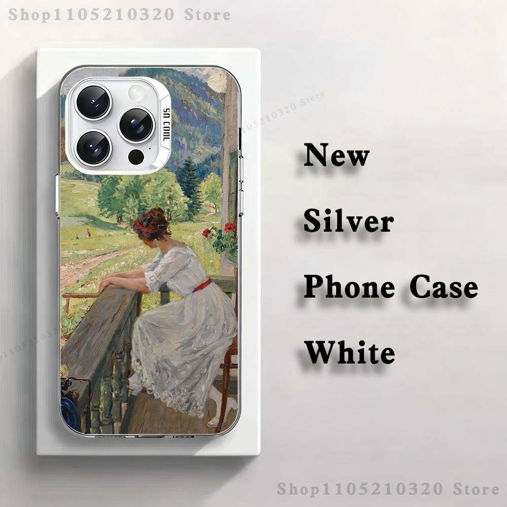 Pierre A-Auguste R-Renoir Phone Case For iPhone 17,16,15,14,13,12,11,Pro,Max,Plus,Mini,XS,SE Anti Fall White Matte Hard Bumper