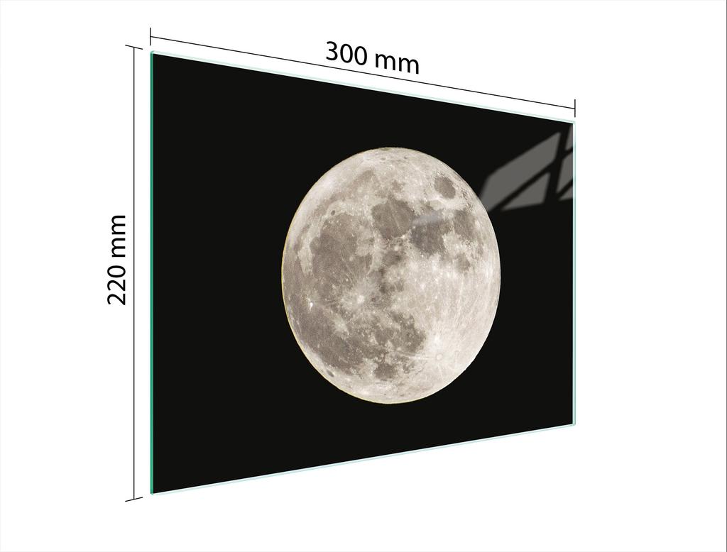 SZKLANA DESKA DO KROEJNIA 30x22 KSIĘŻYC