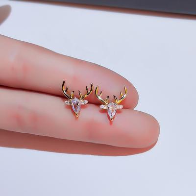 Deer Stud Earrings for Women In Summer, A Deer Has Your Earrings, Simple Niche Design Earrings