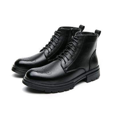 XiAnZen Vintage Brogue boty pro muže Boty Ležérní boty Pro muže Pravá kůže Módní Pánské boty Protiskluzové boty muž zapatos