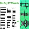 TV-Befestigungsschrauben mit Organizer-Box Universelle TV-Halterung Schrauben Hardware-Kit Enthält M6 Ersatz-TV-Schraube