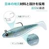 TRUSCEND Shad Soft Lure BKK Hook Is Easy Catch Its Trembling Sink Vibration Swim Increased Bites. Paddle Tail Bait Suitable Various Fish Species Bass