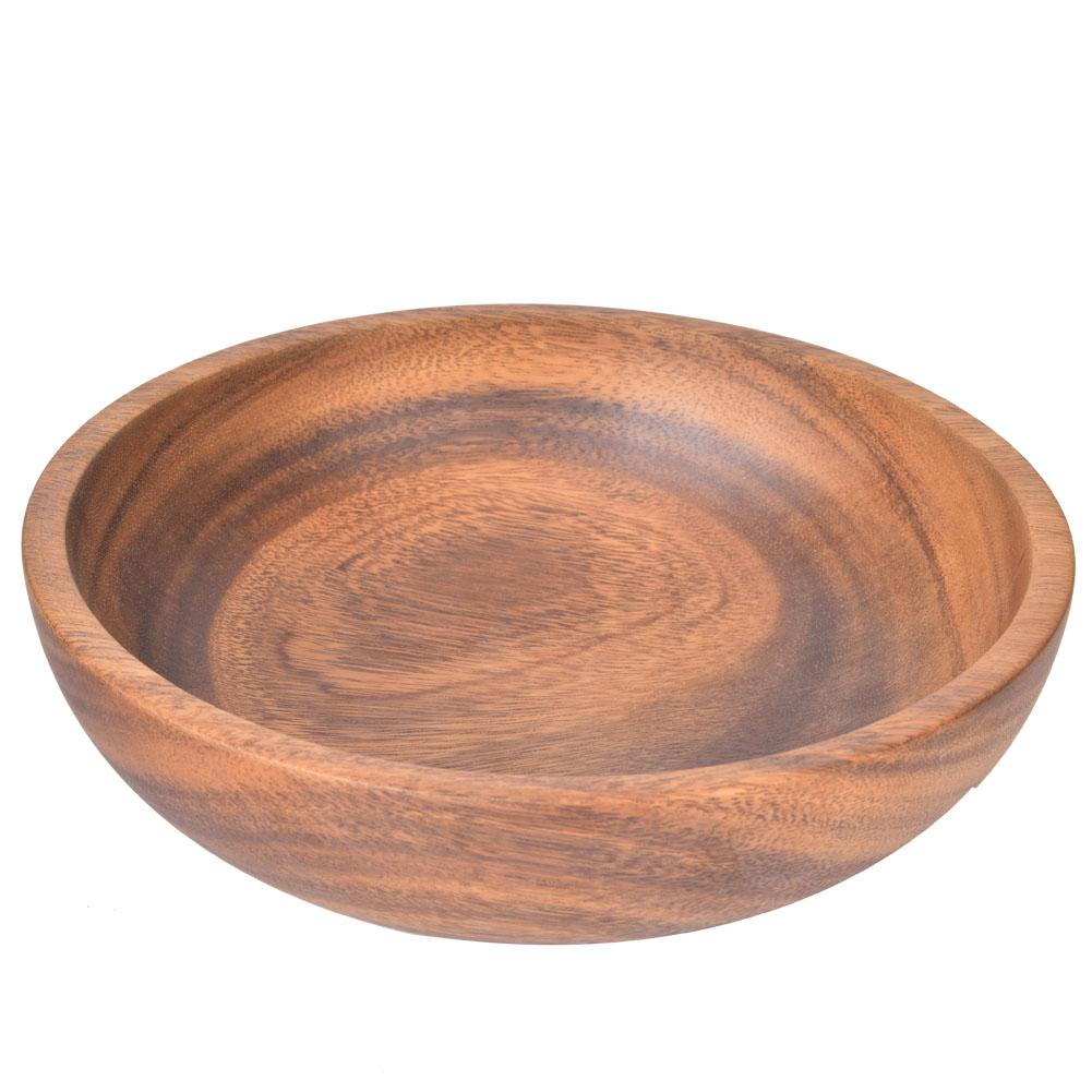 

Household Kitchen Wooden Meal Bowl Soup Fruit Salad Food Container Tableware Tools