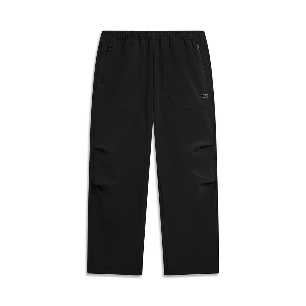 Li Ning Sports Life Collection Comfortable Minimalist Fashion Casual Versatile Soft Fleece Lined Sports Pants Men's AYKVC51-3