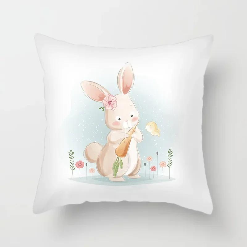 Tierdruck Kissenbezug Cartoonmuster Dekokissen Wohnzimmer Sofa Dekor Zuhause Stuhl Auto Schlafzimmer Dekorative Kissenhülle