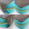 Used LOUIS VUITTON Card Case Mule cult M60910 Monogram Tyu Luco Words Blue Accessory